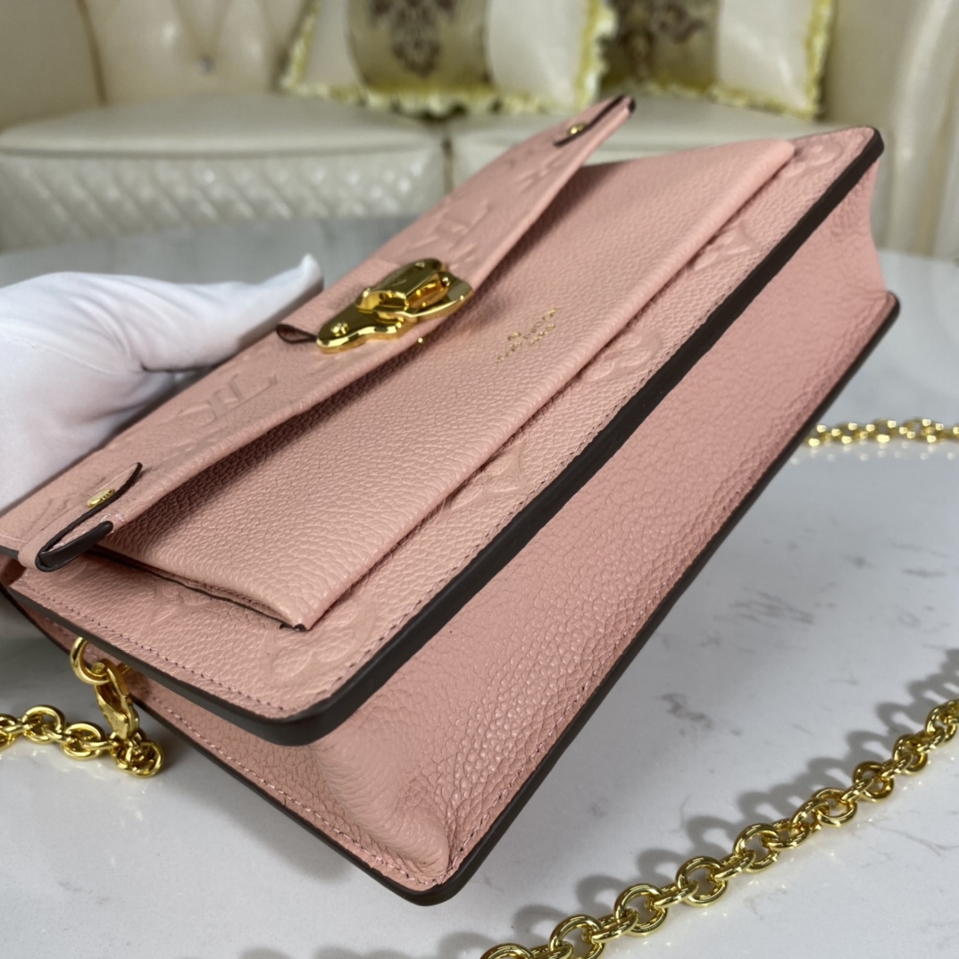 Louis Vuitton VAVIN CHAIN WALLET Handbag Monogram Empreinte M67841 Pink